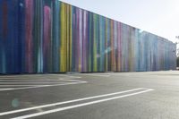 California Architecture: Modern Art Mural in Pasadena