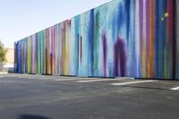 California Architecture: Modern Art Mural in Pasadena