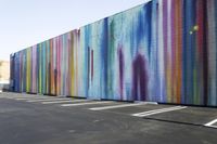 California Architecture: Modern Art Mural in Pasadena