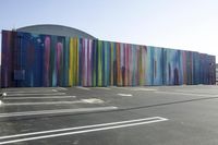 California Architecture: Modern Art Mural in Pasadena
