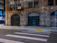 California Arts District: Nighttime Road under Artificial Light