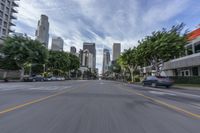 Exploring California: Asphalt Roads and Urban Buildings