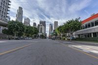 Exploring California: Asphalt Roads and Urban Buildings