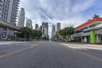 Exploring California: Asphalt Roads and Urban Buildings