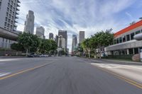 Exploring California: Asphalt Roads and Urban Buildings