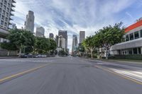 Exploring California: Asphalt Roads and Urban Buildings