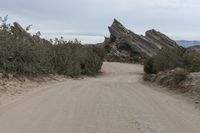 California Badlands Landscape with Rock Formations