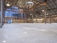 California Barn Interior: Light and Wood Floor