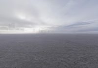 an image of a beach setting in the middle of nowhere with very no water on it