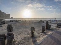 California Beach: Sunrise with Ocean View