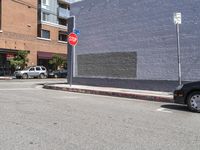 California: Brick Wall in the Heart of City Life