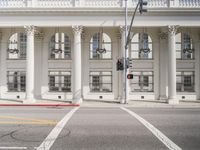 City Life in California: Buildings and Asphalt Roads