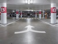 California City Night: Urban Parking Garage
