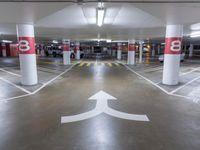 California City Night: Urban Parking Garage