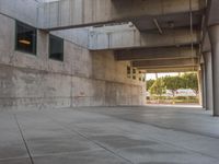 California Cityscape with Concrete Street and Trees 001