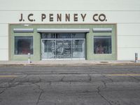 a store that has the name jc penney company painted on it's side