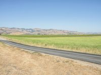 California Clear Sky Over Grassy Plains