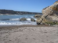 California's Coastal Cliff: A Clear Sky Above