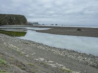 California Coastal Cliffs: A Beach in the Morning Fog