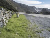 California Coastal Cliffs: Driving with Mountain Views