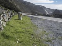 California Coastal Cliffs: Driving with Mountain Views