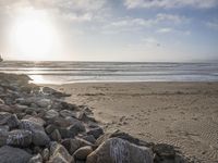 California Coastal Dawn: A Beautiful Sunrise on the Beach