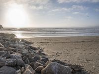 California Coastal Dawn: A Beautiful Sunrise on the Beach