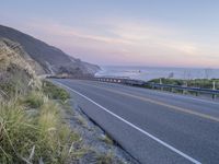 California Coastal Dawn: A View of Mountains and the Ocean