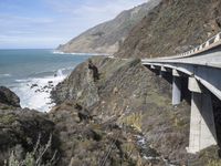 California Coastal Highway: Bridge with Ocean View