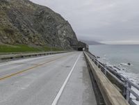 California Coastal Highway: Grey Sky and Clouds