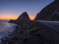 California Coastal Landscape at Dawn with Ocean View