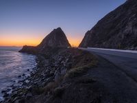 California Coastal Landscape at Dawn with Ocean View