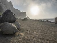 California Coastal Parking Lot: Beach View