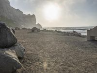 California Coastal Parking Lot: Beach View