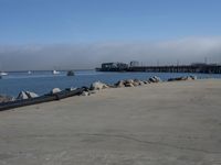 Coastal Parking Lot View in California