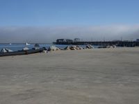 Coastal Parking Lot View in California