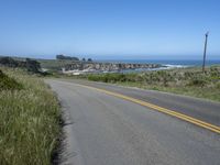 California Coastal Road: Asphalt Highway Along the Coast