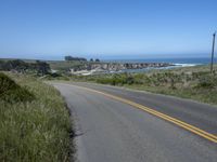 California Coastal Road: Asphalt Highway Along the Coast