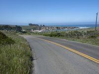 California Coastal Road: Asphalt Highway Along the Coast