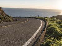 California Coastal Road at Dawn: Clear Sky and Beautiful Views