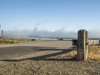 California Coastal Road on a Foggy Day