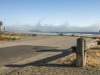 California Coastal Road on a Foggy Day