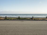 California Coastal Road with Gloomy Atmosphere