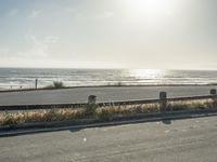 California Coastal Road with Gloomy Sky and Clear Ocean