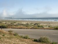 California Coastal Road: Grey Skies and Fog