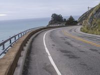 California Coastal Road under Grey Sky