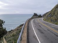 California Coastal Road under Grey Sky