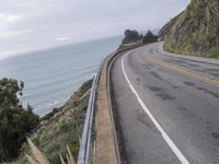 California Coastal Road under Grey Sky