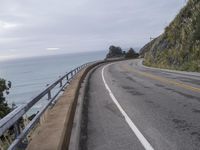 California Coastal Road under Grey Sky