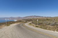 California Coastal Road with Majestic Mountains